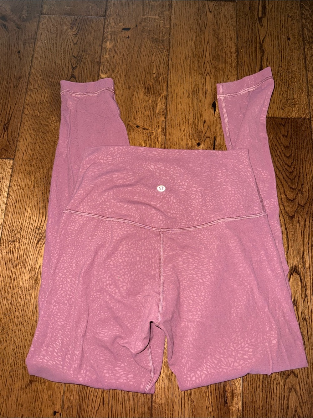 Lululemon Align Pant II 25" Polar Shift Emboss Plumfu Size 4 - Picture 8 of 9